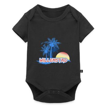 Willemstad Beach - Baby Premium short-sleeve bodysuit - black - Front