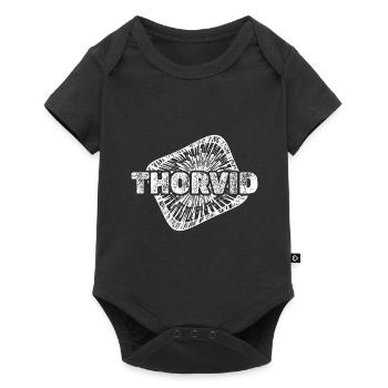 Geburt Thorvid - Baby Premium Kurzarmbody - Schwarz - Vorne