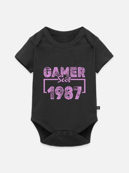 Tippen 1987 - Baby Premium Kurzarmbody - Schwarz