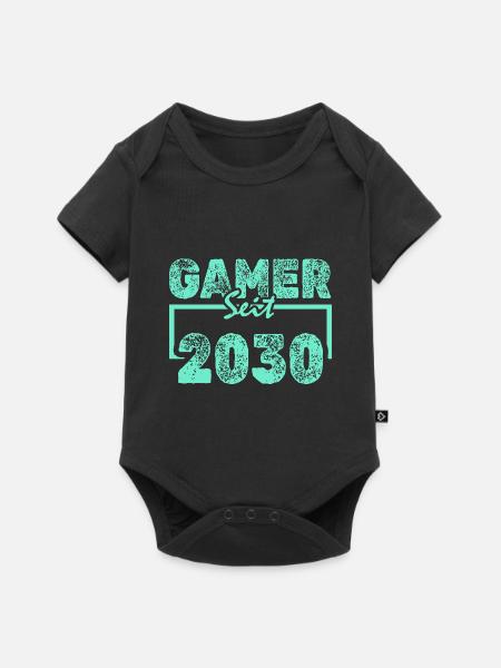 Zocken 2030 - Baby Premium Kurzarmbody - Schwarz