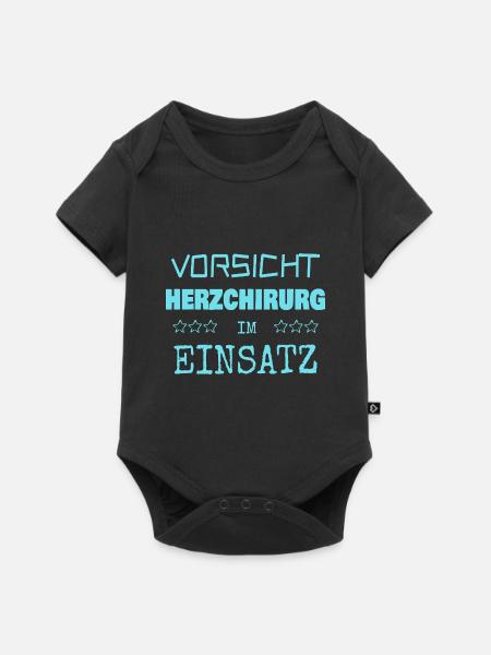 Herzchirurg als Berufung - Baby Premium Kurzarmbody - Schwarz