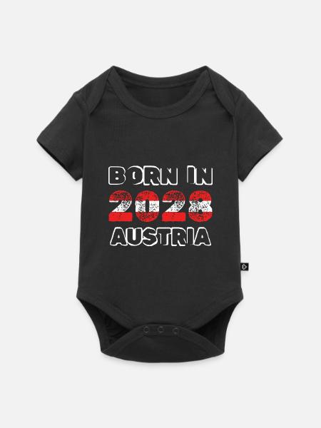 Austria 2028 - Baby Premium Kurzarmbody - Schwarz