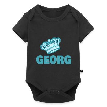 First name Georg - Baby Premium short-sleeve bodysuit - black - Front