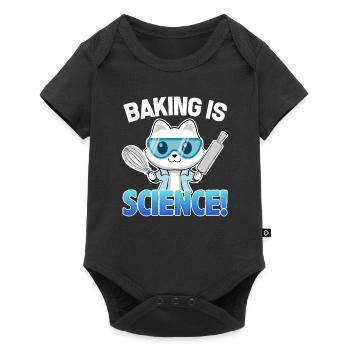 La cuisson est Science Cat - Body à manches courtes Premium Bébé - noir - Devant