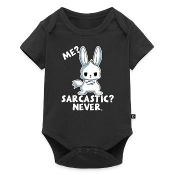I sarcastic? No way! Rabbit - Baby Premium short-sleeve bodysuit - black - Front