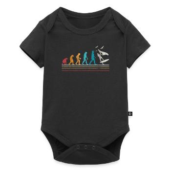 Wing Foiling Evolution Pour Surfeur I Retro Vintage - Body à manches courtes Premium Bébé - noir - Devant