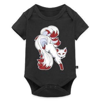 Nine-tailed fox - Baby Premium short-sleeve bodysuit - black - Front