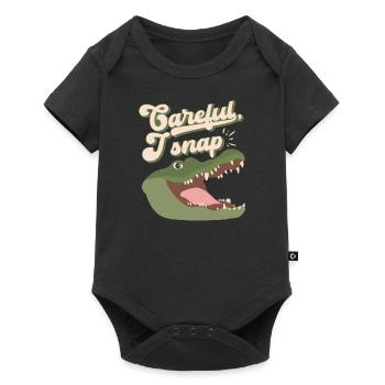 Alligator - Carful I Snap - Baby Premium short-sleeve bodysuit - black - Front