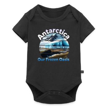 L’Antarctique, notre gelée - Body à manches courtes Premium Bébé - noir - Devant