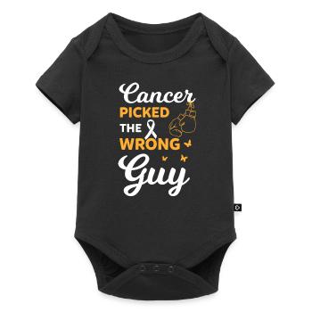 Mauvais garçon élu : sensibilisation au cancer - Body à manches courtes Premium Bébé - noir - Devant