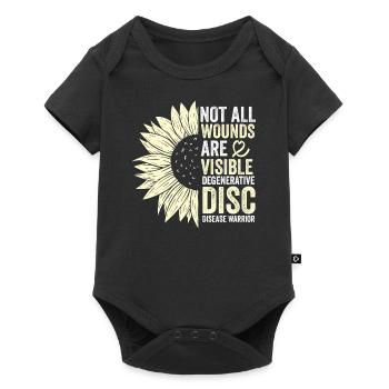 Intervertebral disc degeneration Discosis - Baby Premium short-sleeve bodysuit - black - Front