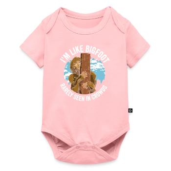Bigfoot in Crowds: Rarely Seen - Baby Premium short-sleeve bodysuit - rose - Front