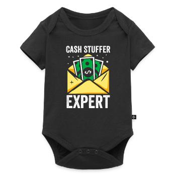 Cash Filler Expert – Budgeting Cash Wallet - Baby Premium short-sleeve bodysuit - black - Front