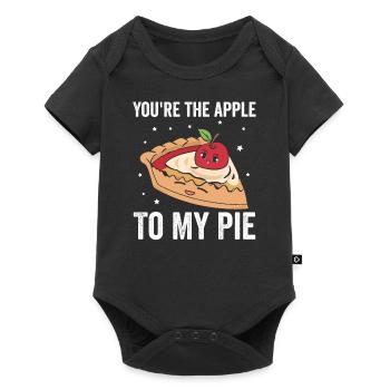 You're the apple to my cake – apple pie - Baby Premium short-sleeve bodysuit - black - Front