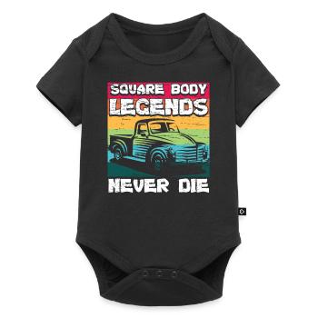 Square Body Legends Never Forget - Baby Premium short-sleeve bodysuit - black - Front