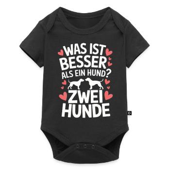 Dog Dogs Pet Funny Sayings - Baby Premium short-sleeve bodysuit - black - Front