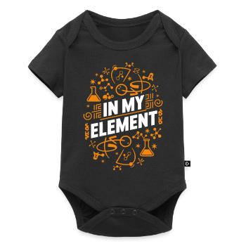 Chimiste Chimie Science Molécule d’atome - Body à manches courtes Premium Bébé - noir - Devant