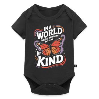 Butterfly Monarch Butterfly Colorful Butterflies - Baby Premium short-sleeve bodysuit - black - Front