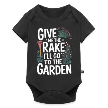 Gardener Garden Plants Gardening - Baby Premium short-sleeve bodysuit - black - Front