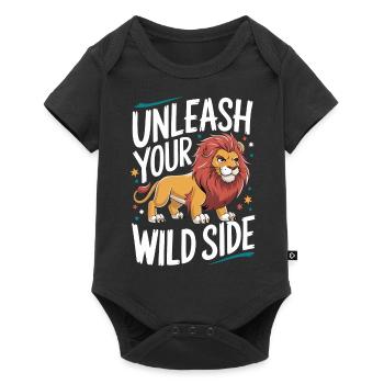 Lion Lion Animal Africa - Baby Premium short-sleeve bodysuit - black - Front