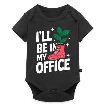 Gardener Garden Plants Gardening - Baby Premium short-sleeve bodysuit - black - Front