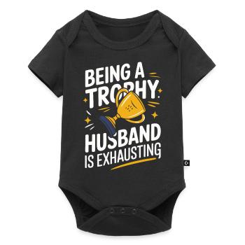 Husband, Spouse, Family, Wedding - Baby Premium short-sleeve bodysuit - black - Front