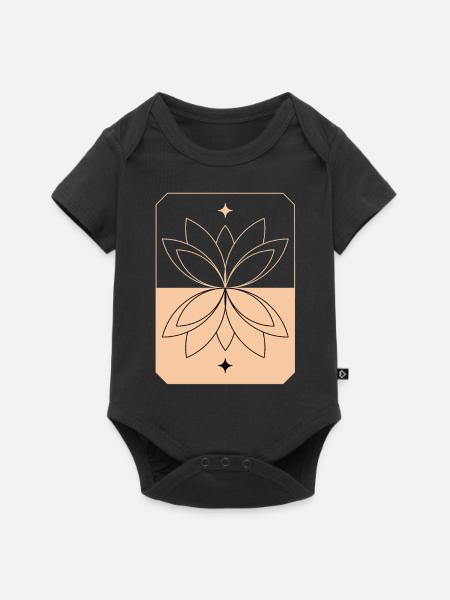 Lotus - Baby Premium Kurzarmbody - Schwarz