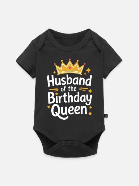 Ehemann Ehegatte Familie Hochzeit - Baby Premium Kurzarmbody - Schwarz