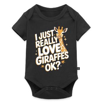 Giraffe Animal Africa Giraffes - Baby Premium short-sleeve bodysuit - black - Front