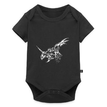 dinosaur - Baby Premium short-sleeve bodysuit - black - Front