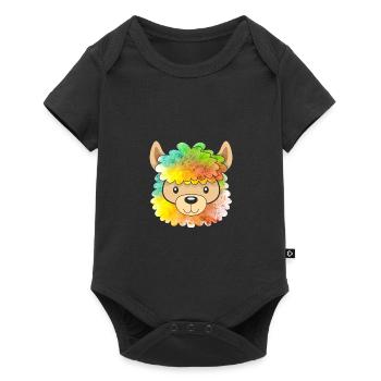 Alpaka - Baby Premium short-sleeve bodysuit - black - Front