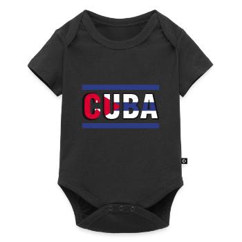 Cuba Drapeau Vintage Design - Body à manches courtes Premium Bébé - noir - Devant