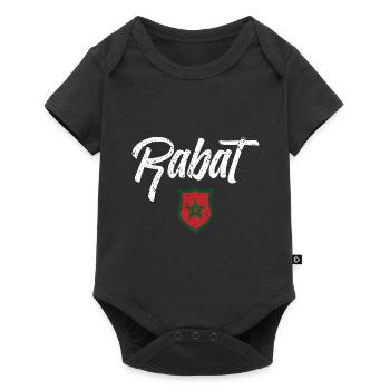 RABAT - Baby Premium short-sleeve bodysuit - black - Front