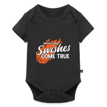 Basketball - Baby Premium Kurzarmbody - Schwarz - Vorne