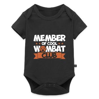 Wombat Wombat Lover Marsupial Cadeau - Body à manches courtes Premium Bébé - noir - Devant