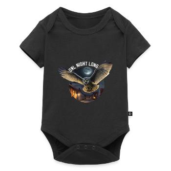 Owl Night Long Night Owl Owl Night Service - Body à manches courtes Premium Bébé - noir - Devant