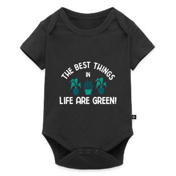 Landschaftsgärtner Hobbygärtner Gärtner - Baby Premium Kurzarmbody - Schwarz - Vorne