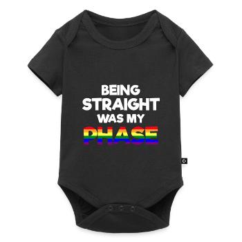 Être hétéro était ma phase pansexuelle - Body à manches courtes Premium Bébé - noir - Devant