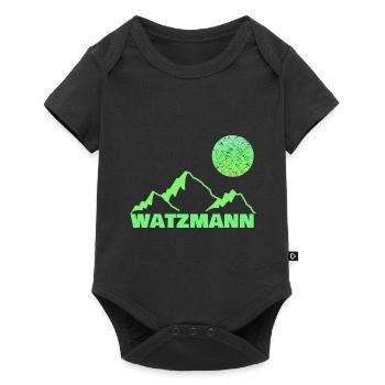 Mountaineering Watzmann - Baby Premium short-sleeve bodysuit - black - Front