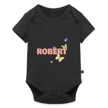 Gift for Robert - Baby Premium short-sleeve bodysuit - black - Front