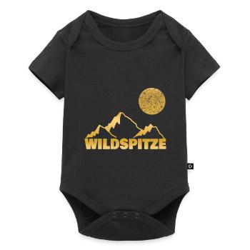 Bouldern wildspitze - Baby Premium Kurzarmbody - Schwarz - Vorne