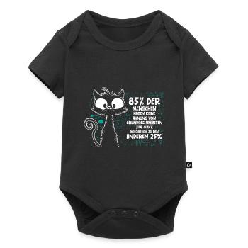 85% haben keine Ahnung von Grundrechenarten - Baby Premium Kurzarmbody - Schwarz - Vorne