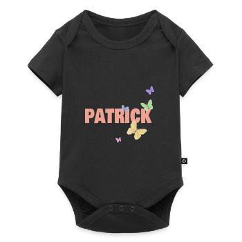 Patrick Patrick - Baby Premium Kurzarmbody - Schwarz - Vorne