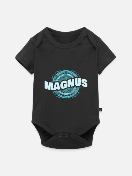 Magnus als Geschenkidee - Baby Premium Kurzarmbody - Schwarz