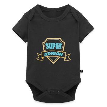 Adrian as a first name - Baby Premium short-sleeve bodysuit - black - Front