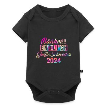 Bäähm enfin grande soeur 2024 - Body à manches courtes Premium Bébé - noir - Devant