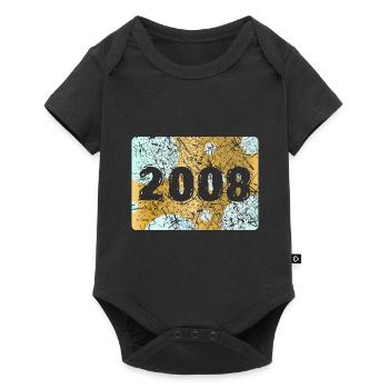 Year 2008 - Baby Premium short-sleeve bodysuit - black - Front