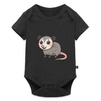 Animal Cartoon Possum - Baby Premium short-sleeve bodysuit - black - Front