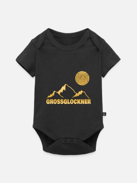 Berg Grossglockner - Baby Premium Kurzarmbody - Schwarz