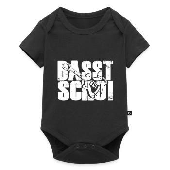 Basst Scho Bass Gitarre Bassist Bassisten - Baby Premium Kurzarmbody - Schwarz - Vorne